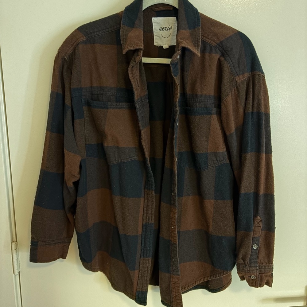 Aerie Anytime Fave Flannel Shirt